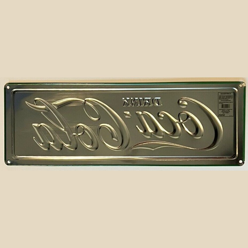 Drink Coca-Cola Premium Embossed 19 x 6.5" Metal Sign New! Home & Garden:Home Décor:Plaques & Signs Style Your Walls